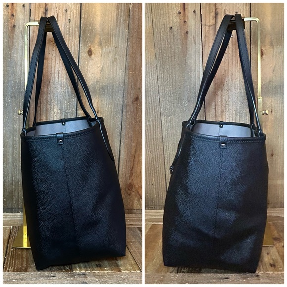 Michael Kors. 5 Piece. Saige Reversible Tote & Pouch & Dust Bag, Scarf & Charm. - Picture 7 of 16